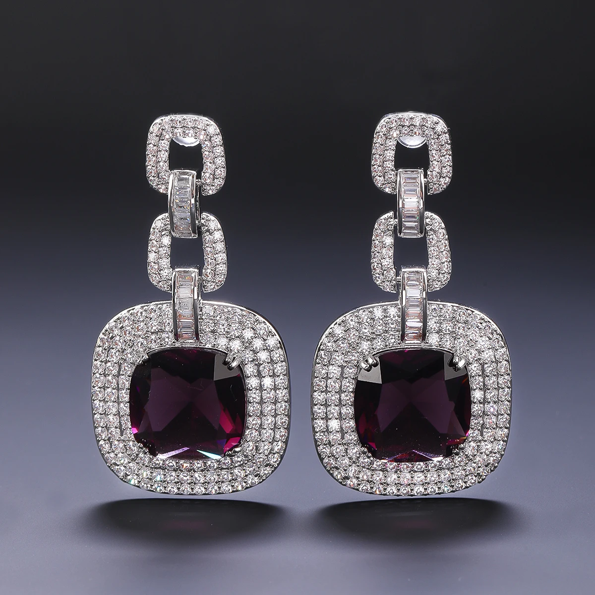 

Fashion High Quality Cubic Zircon Earrings Glamour Female Dinner Party Dress Accessories CE12240