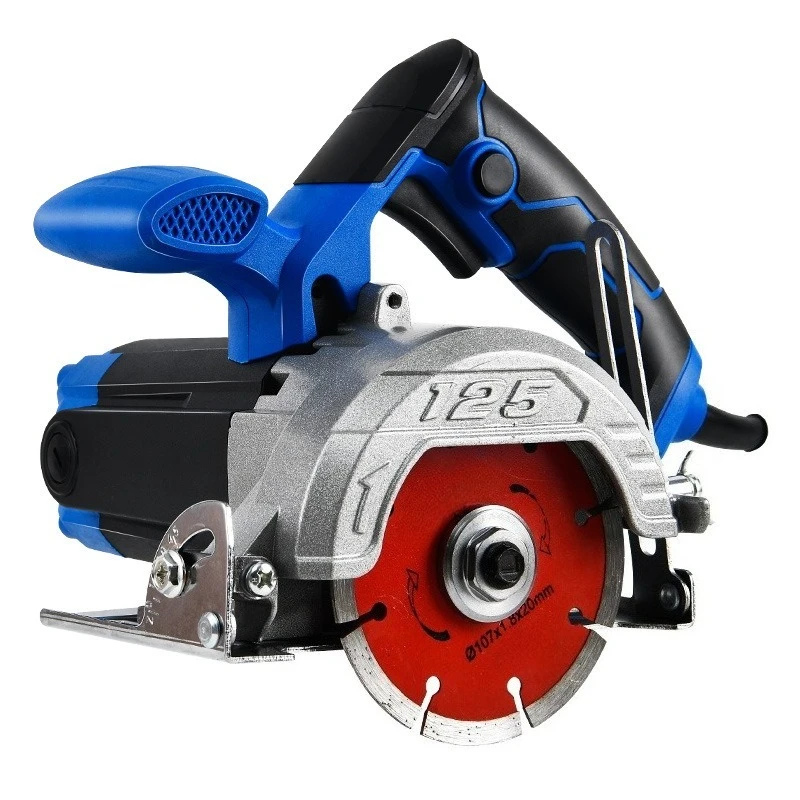 Handheld Electric Marble Cutter, 0-35mm Depth Adjustable Wet/Dry Tile Saw, Multi-purpose Cutting Tool for Wood Stone Metal