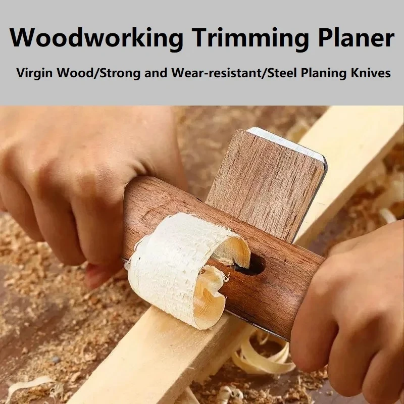 DIY Adjustable Flat Planer Scraper Wooden Manual Screw Planer Woodworking Trimming Planer Scraper Apparatus