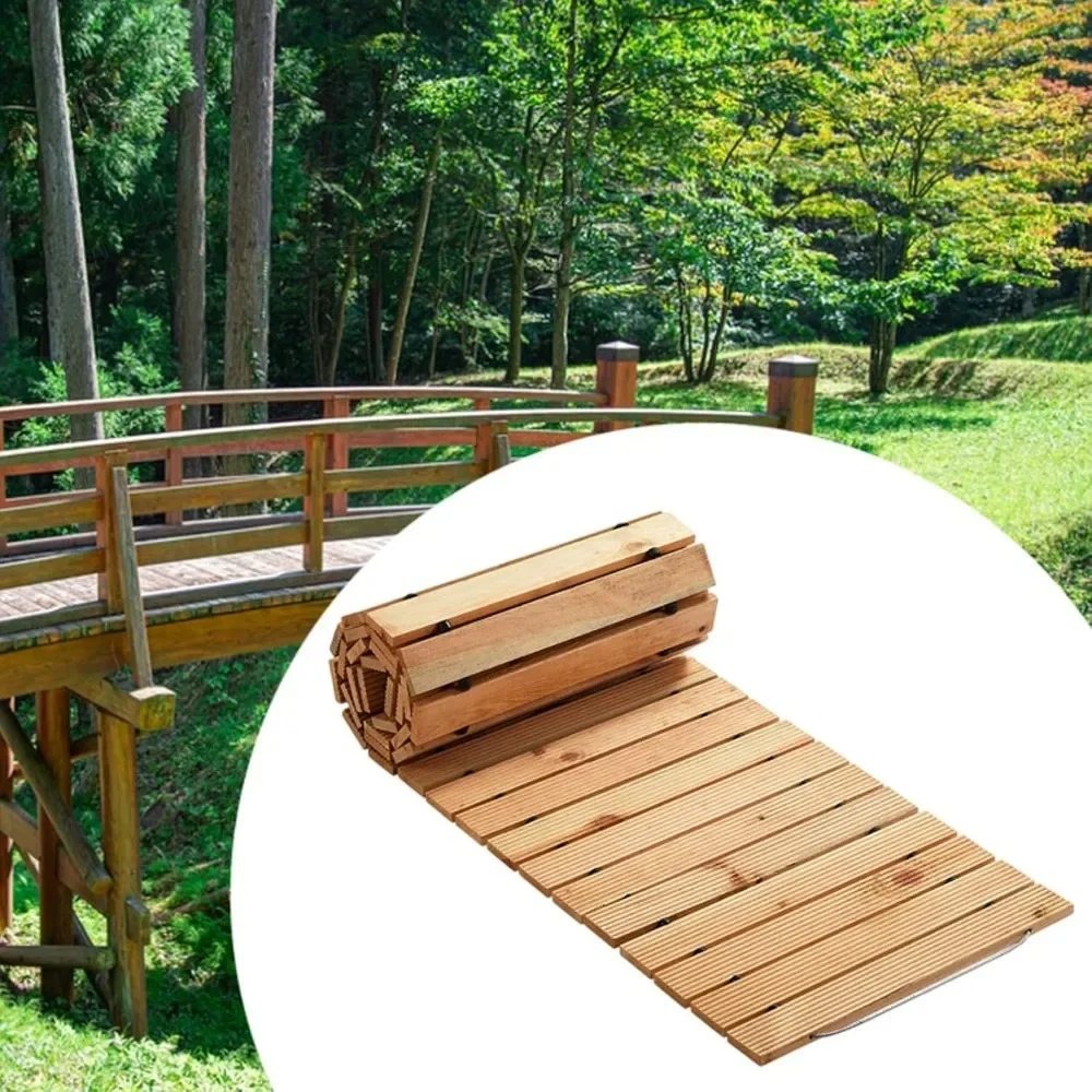 

Wooden Garden Pathway Boardwalk Decor Wood Road Floor Straight Walkway Wedding Party Pathway for Outside Beach Outdoor Patio
