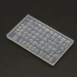A52E Resin Nail Art Decor Mold Mini Size Hiragana & Katakana Silicone Mold Pendant Jewelry Making Tools DIY Design Nail Art