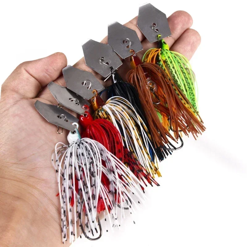 3Pcs/6Pcs Crankbait Tackle Fishing Lure Sea Chatterbait Spinnerbait Hard Bait jig Artificial 11g Wobbler For Pike Fish Trolling