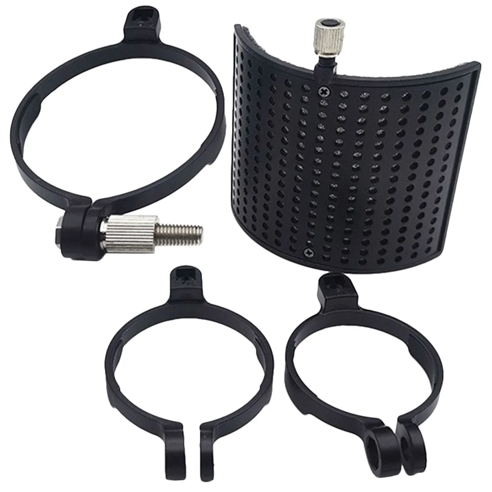1 set 1 Set U-Shape Microphone Windshield Pop Filter For Noise Reduction Dust Protection Mic Accessories Sound-Absorbing Cover
