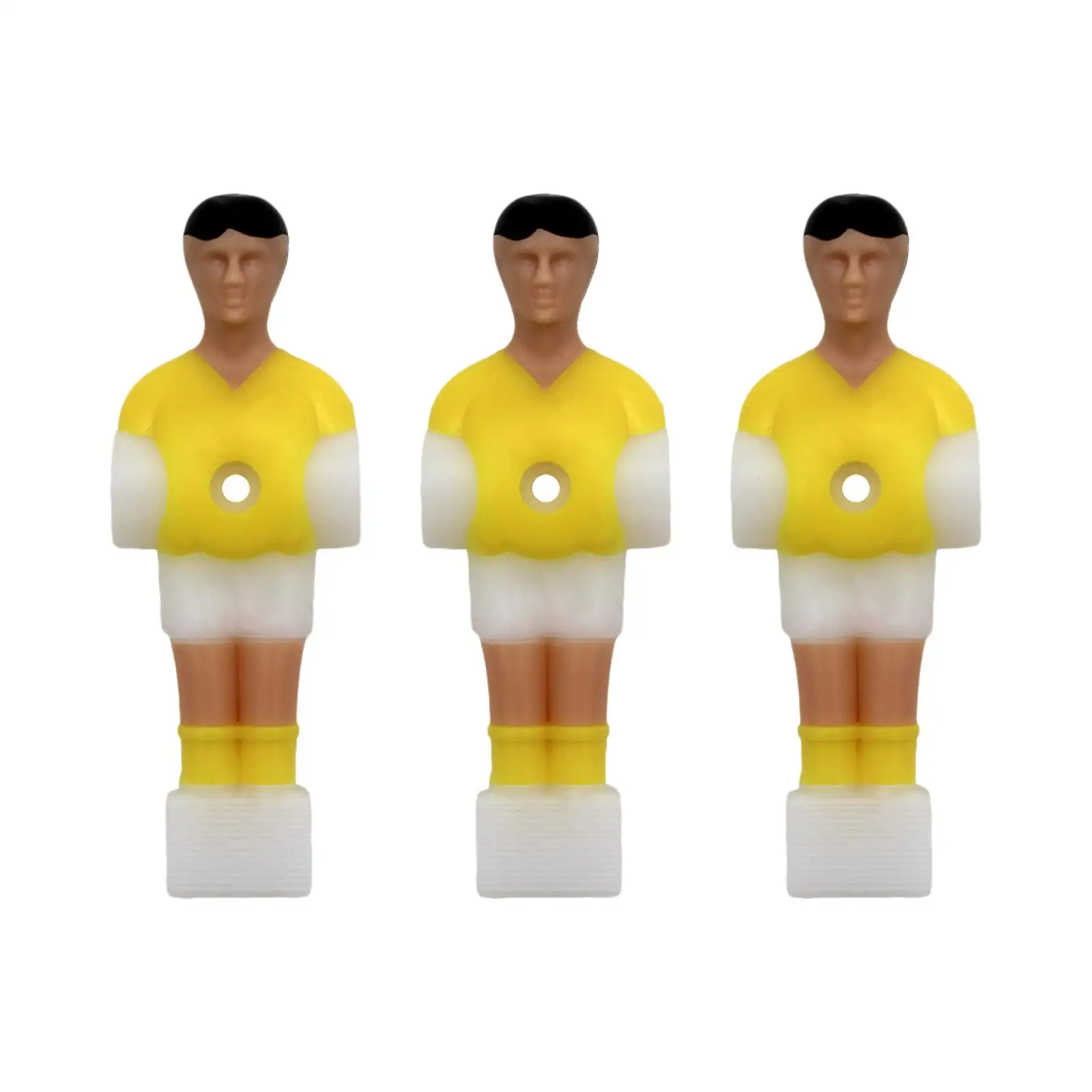 3x Soccer Table Men Player Football Players Figures Football Tabletop Board Game Foosball Men for Sport Soccer Table Family