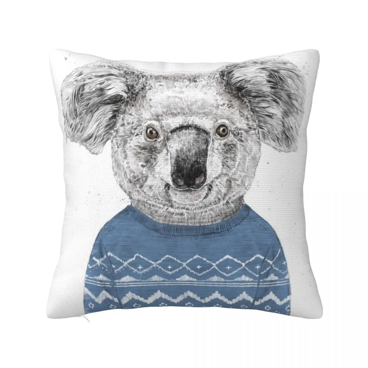 

Winter koala Throw Pillow Pillow Case Rectangular Cushion Cover Christmas Cushion For Home