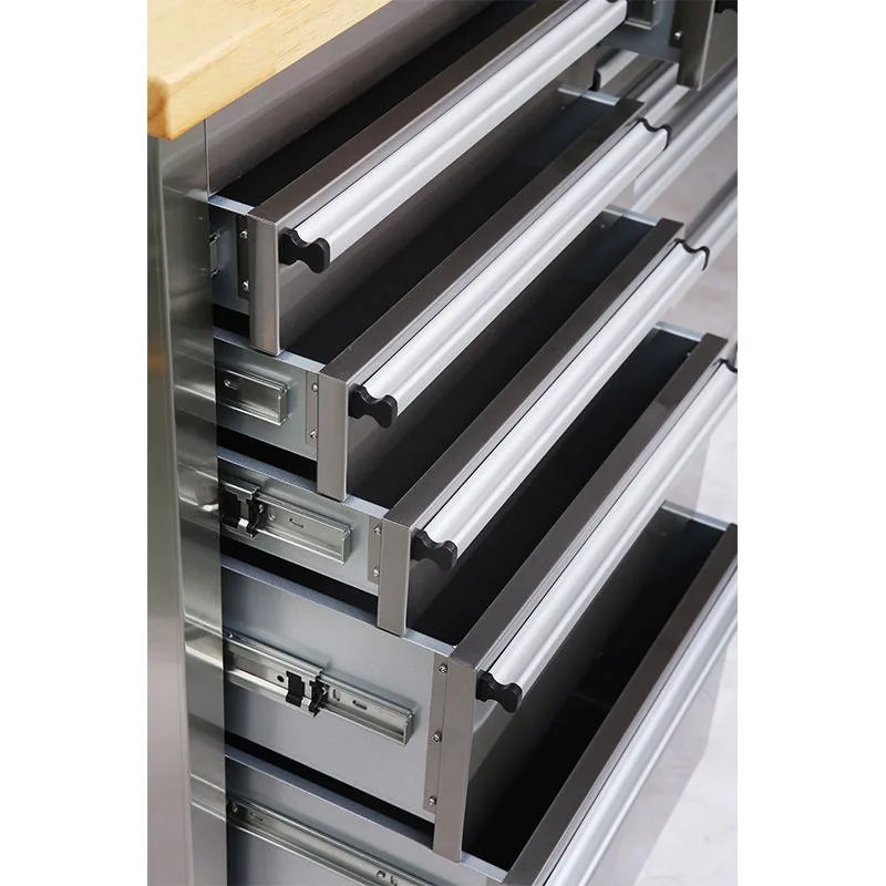 New Product Workshop Storage 96inch 24 Drawers Anti Deformation Multi Functional Stainless Steel Heavy Duty Anti-Theft