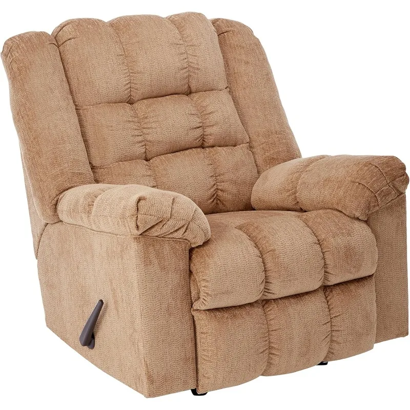 

Ludden Ultra Plush Tufted Manual Rocker Recliner, Light Brown