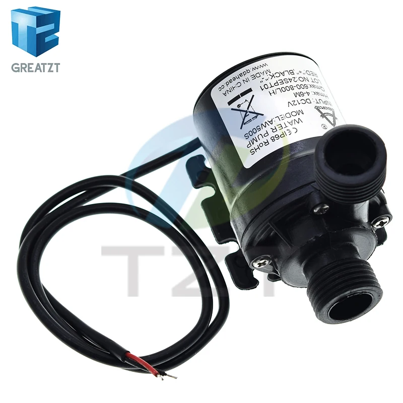 Ultra Quiet Mini DC 12V 19W Brushless Motor Water Pump 800L/H Submersible for Aquarium Fish Tank Pond Fountain Garden