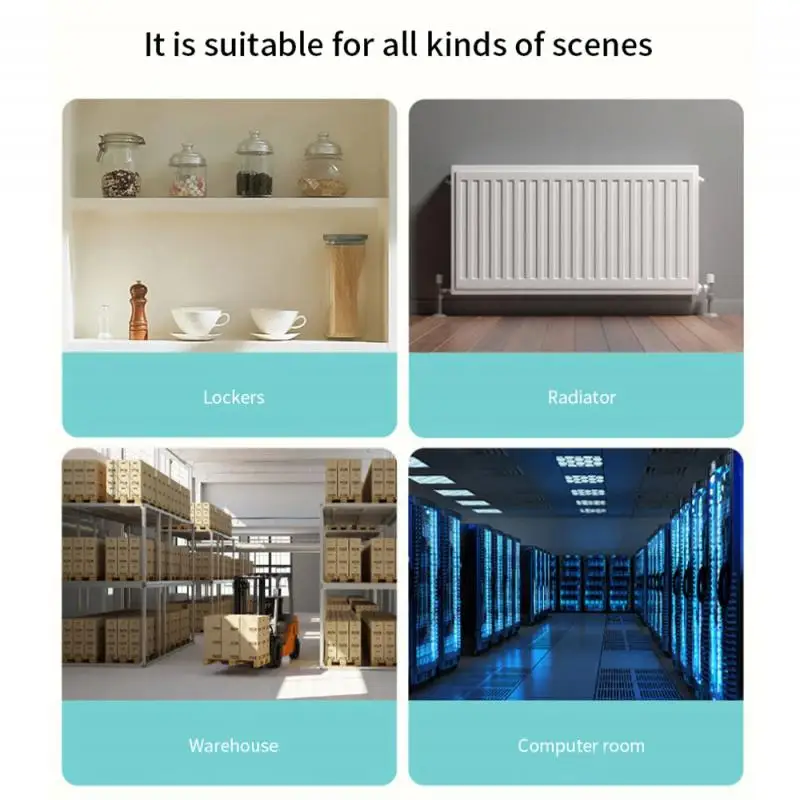 Aubess Tuya ZigBee Water Immersion Sensor Water Leak Detector Support Real-time,Scene linkage,Voice Control Alexa Google Home 