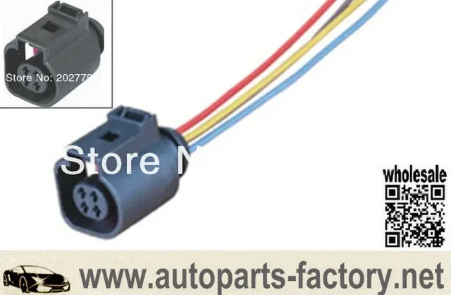 Longyue 10 шт. 4-полосный 4B0 973 712 для разъема VW Pigtail 4B0973712