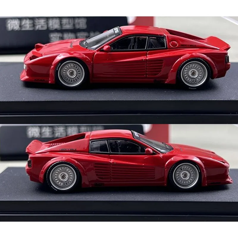 โมเดลรถ Star Model 1/64 512TR Testarossa ผลิตจากโลหะผสม ของเล่นสะสมสำหรับเด็กผู้ชาย ของขวัญคริสต์มาส