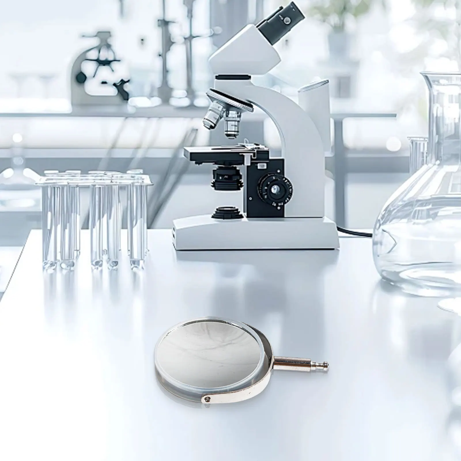 Laboratory Observation Microscope Mirror Observation Tool Microscope Illumination Reflector Kit User-Friendly Design