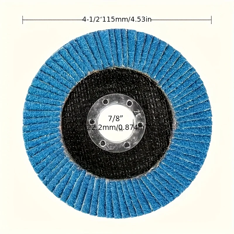 3/10Pcs Flap Discs 4-1/2 inch for grinding wheels 60/80 grain grinding discs for metal rust removal finishing