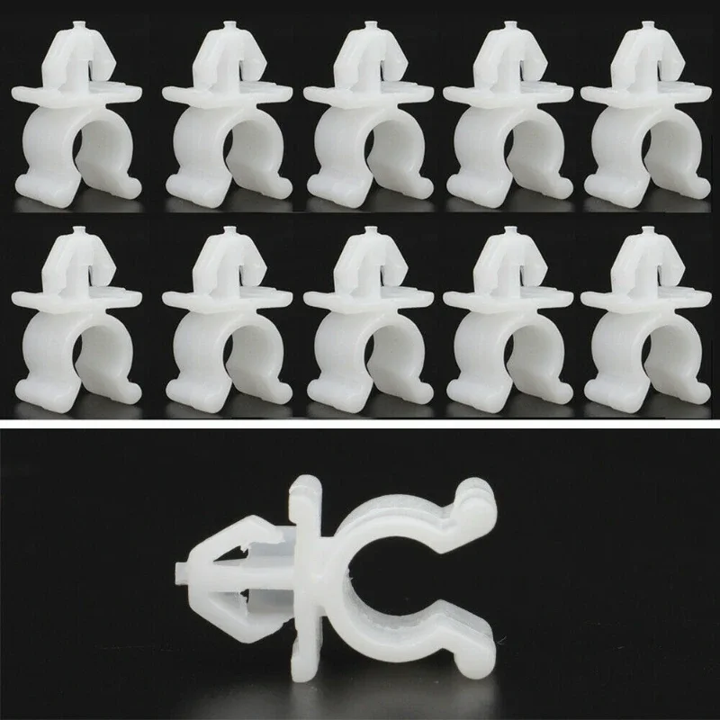 10Pcs Camper Accessories Car Fastener Hood Rod Holder Clip for Pathfinder Nissan Navara Skyline X-Trail T30  Car Interior
