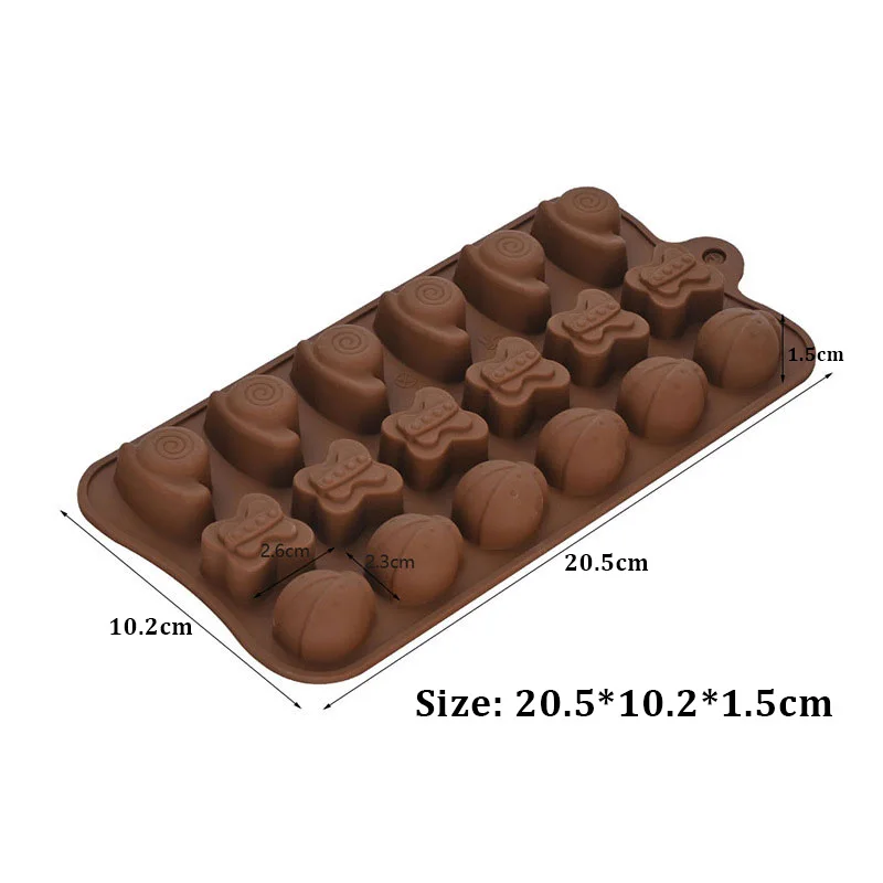 Snail Butterfly Ladybug Shape Chocolate Mold Gummy Candy Silicone Mould