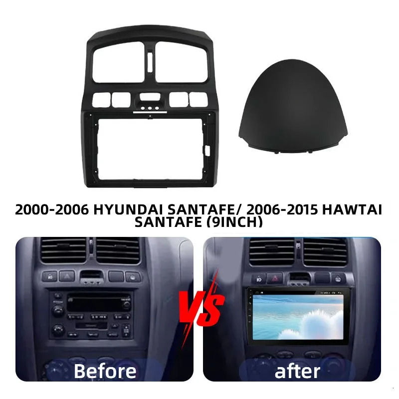 

9-дюймовый адаптер для приборной панели автомобиля для Hyundai HAWTAI Santafe 2000-2006 2007-2011, комплект для крепления на панели радиоприемника Ruiying
