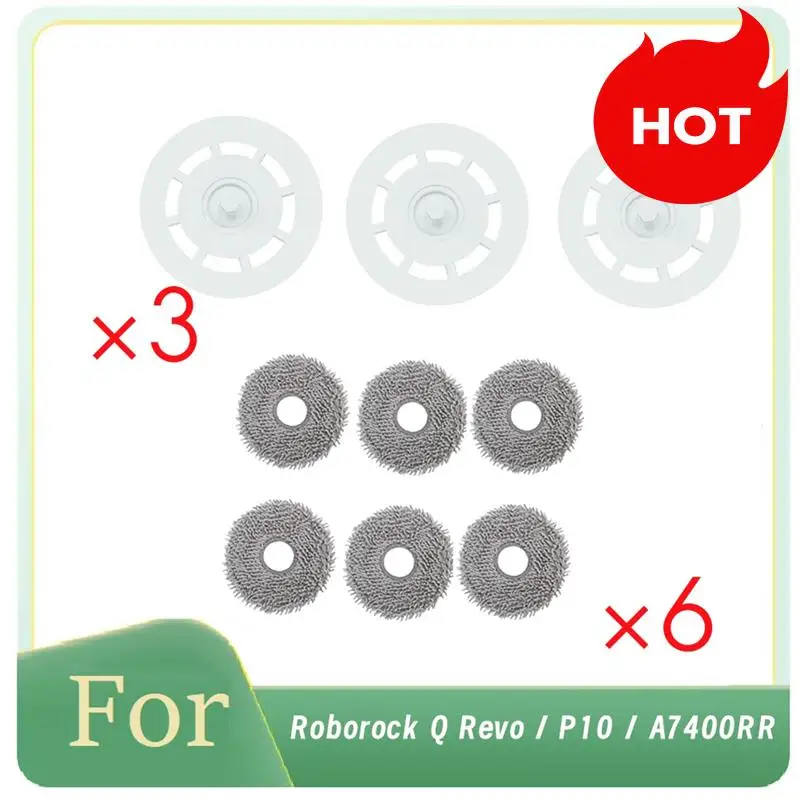 A01V-9 шт. для Roborock Q Revo/P10/A7400RR, запасные части для швабры, запасные части для робота-пылесоса
