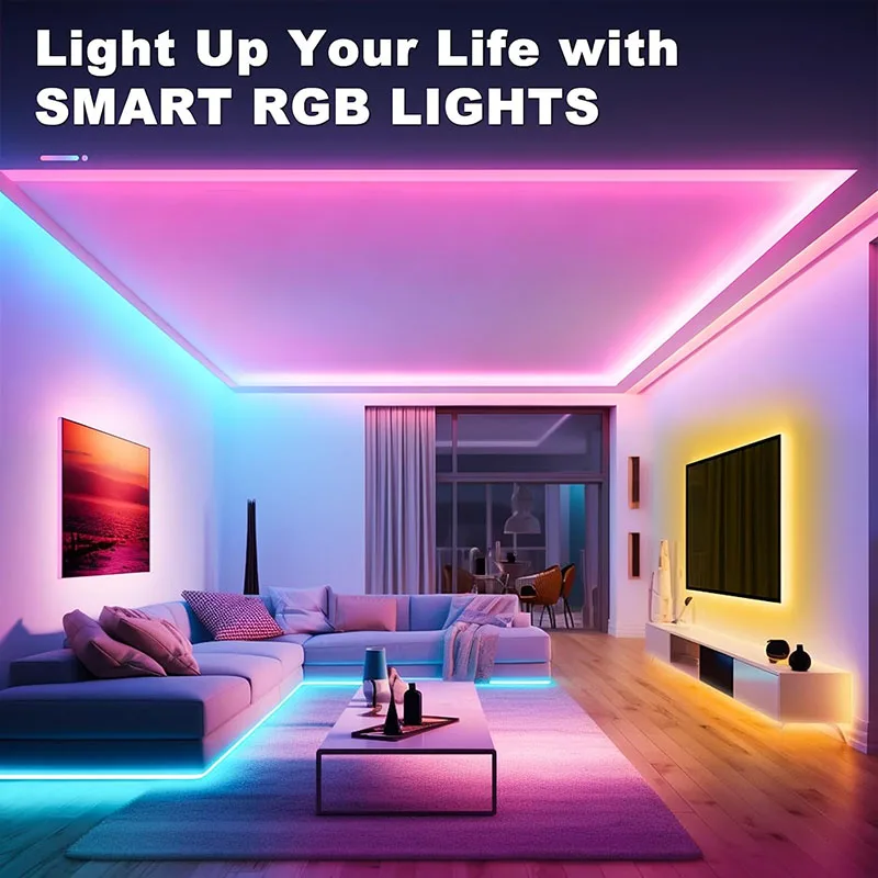 5V USB LED-Lichtstreifen für Räume mit App-Steuerung, flexibles Band 5m/10m/20m, LED-Band für Raum- und Schlafzimmerdekoration – Detail 6