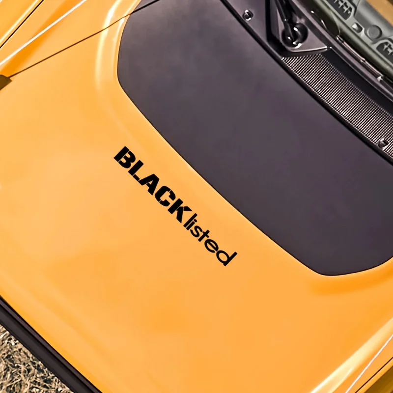 

Виниловая светоотражающая наклейка на автомобиль, декоративная, не выцветающая, с крупными белыми буквами, новый дизайн.