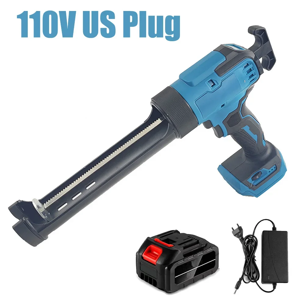 

For Makita 18V Battery Cordless Caulking Gun 6 Adjustable Speeds Wireless Glass Electric Silicone Gun with LED Light and Battery