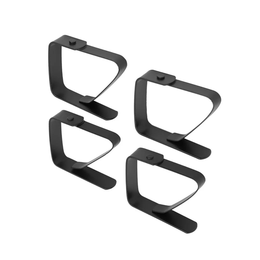 4PCS Stainless Steel Table Cloth Clips Smooth Edges Anti Slip Tablecloth Holder Clamps Rustproof Adjustable Table Cloth Clamps