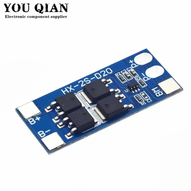 2S 7.4V 18650 Lithium Battery Protection Board Module 8.4 V Battery 13A Working Current 20A Current-Limiting HX-2S-D20