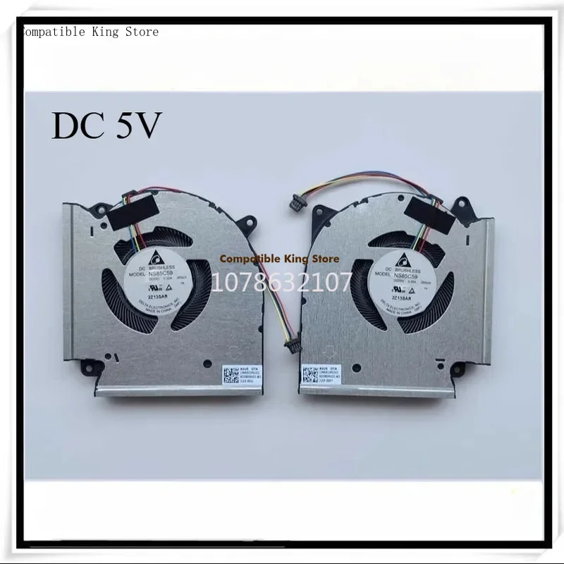 d+New Original Laptop Cooling CPU+GPU Fan for ASUS ROG Strix G17 G713QE G713IE Fan NS85C59 DC5V RTX3050Ti version