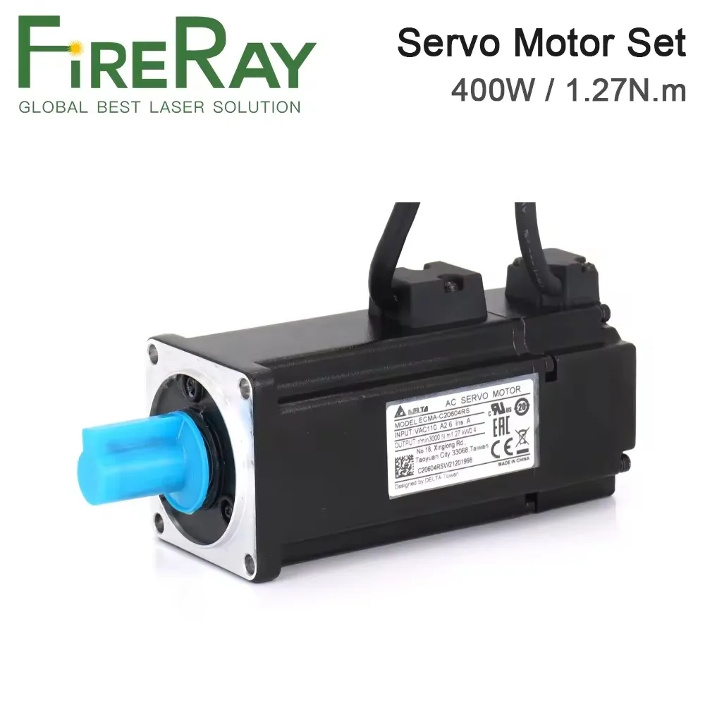 Imagem -04 - Kit de Acionamento do Servo Motor ca Fireray-delta 400w b2 0.4kw 1.27n.m 3000rpm 60 mm Asd-b20421-b Ecma-c20604rs 3m Cabo