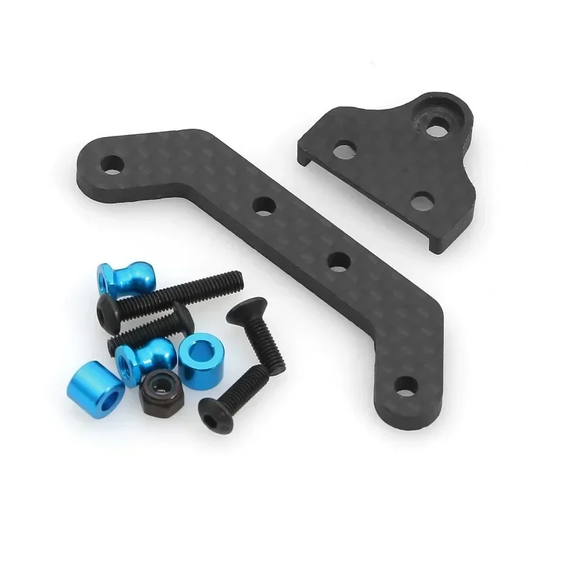 Carbon Fiber Front and Rear Gearbox Mount Bracket Gear Case Holder for Tamiya XV01  1/10 RC Car Upgrade Parts Accessories