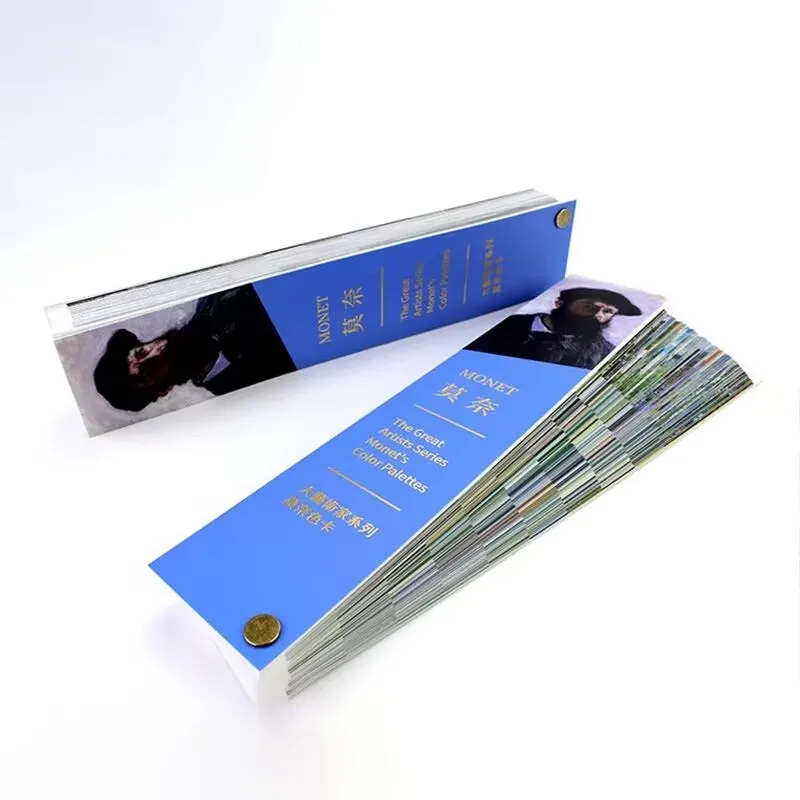 Monet Color Card Vincent Van Gogh Color Card  Impressionist Master Painting Color Card Painting Color Reference Book