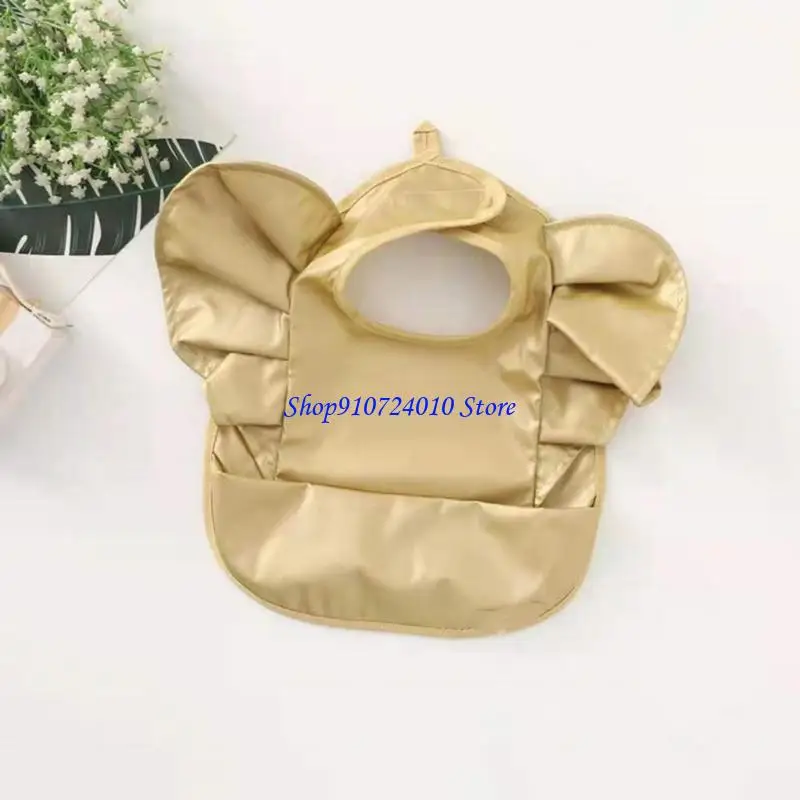 

77HD Симпатичная кормление в форме летающих рукавов с водным испытанием, регулируемое полотенце слюны для ребенка 6-36 месяцев