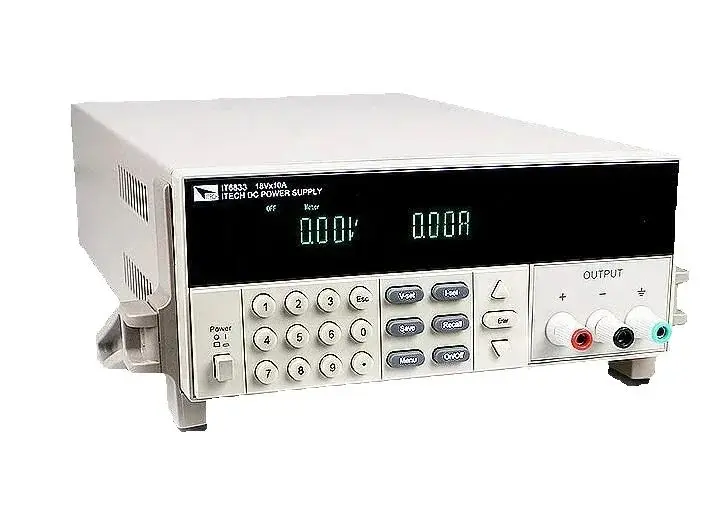 ITECH IT6833 0-72V 3A 216W مصدر طاقة تيار مستمر قابل للبرمجة |   دقة 10 مللي فولت/10 مللي أمبير بدقة 0.05% مصدر خطي CV/CC