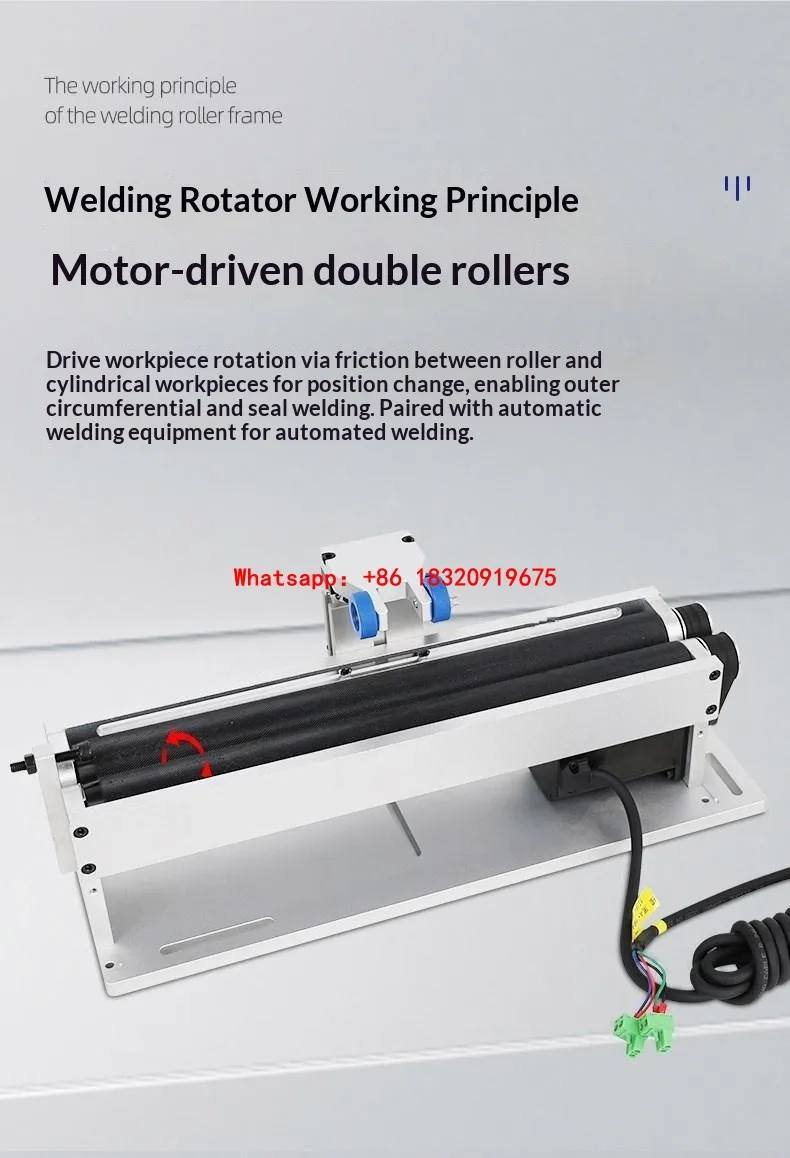 Cyclmotion Handheld welding for sealing round tubes rotary table for marking cylindrical parts (roller-type) visual inspection