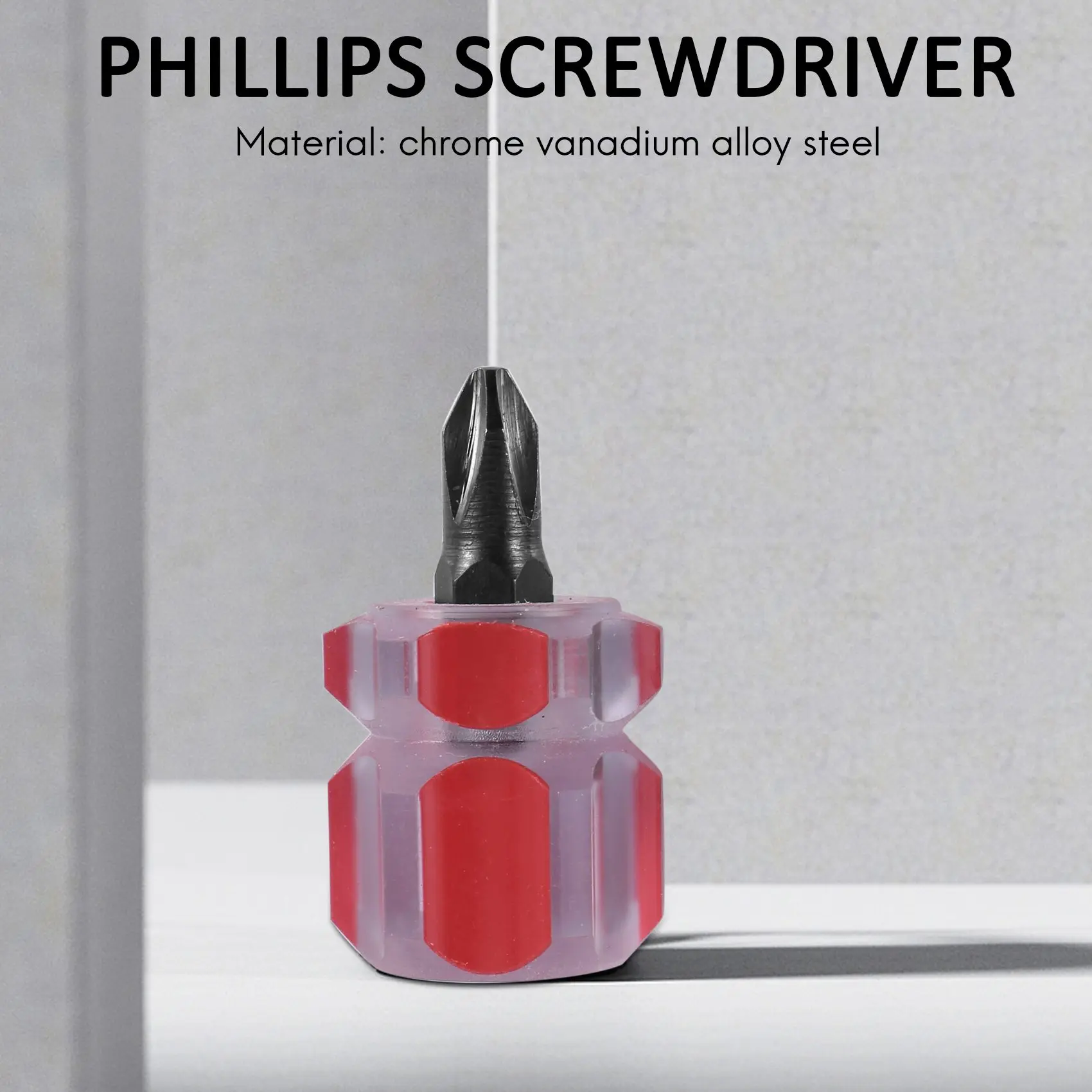 Mini juego de destornilladores ranurados Phillips rechonchos cortos
