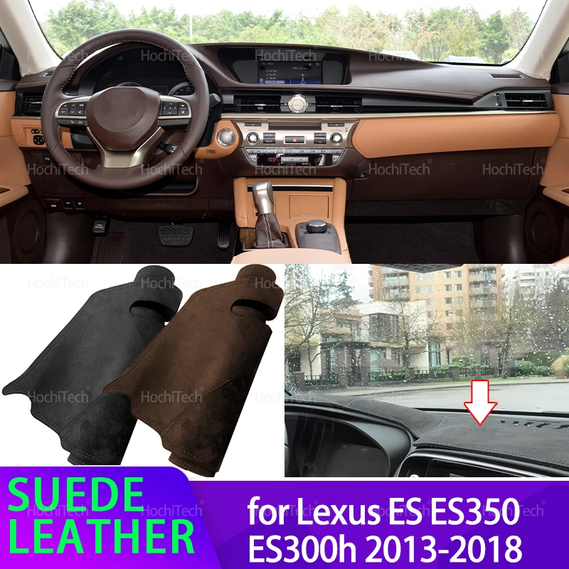 Für Lexus ES 6 Gen ES350 ES300h XV60 2013-2018 Auto Innere Wildleder Leder Dashboard Abdeckung Dash Matte Teppich cape Kissen Dashmat Pad