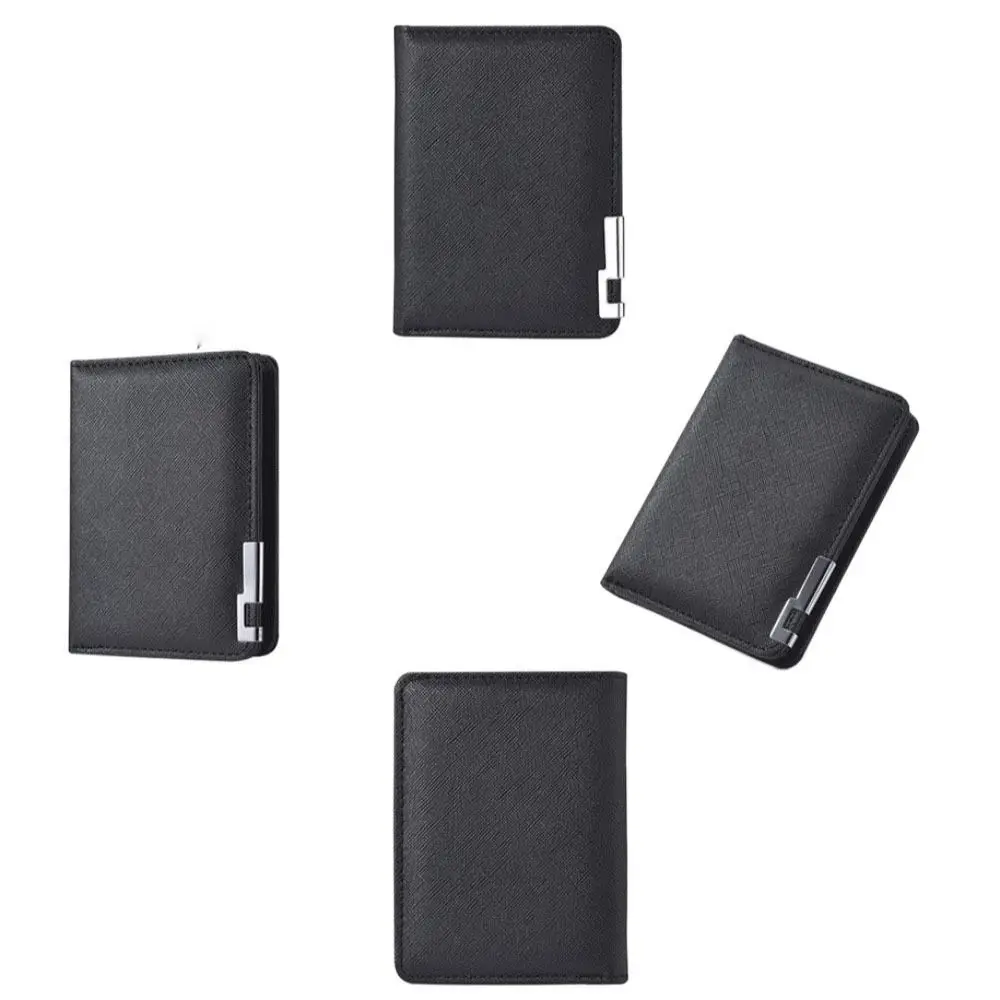 Cartera corta de PU para hombre, monedero de cuero ultrafino plegable para hombre, monedero con ranuras para múltiples tarjetas, tarjetero para exteriores