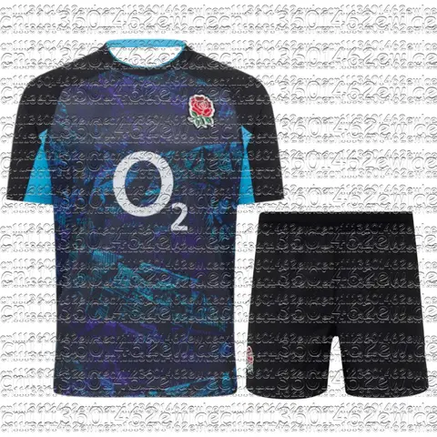 2026 New England Family Matching Rugby Jersey Set Blue Black Breathable Moisture Wicking Sports Uniform Training Kit