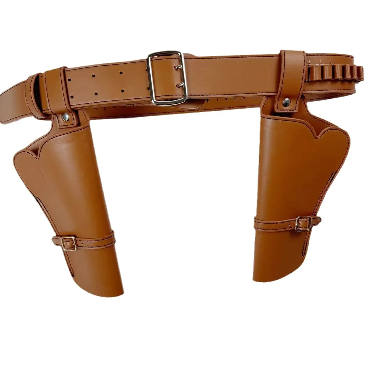 التكتيكية الحافظة الخصر حقيبة حزام جلد الساق التفاف الجلود مجموعة أدوات تأثيري المزدوج مسدس الدعامة حقيبة الدعائم الطرف