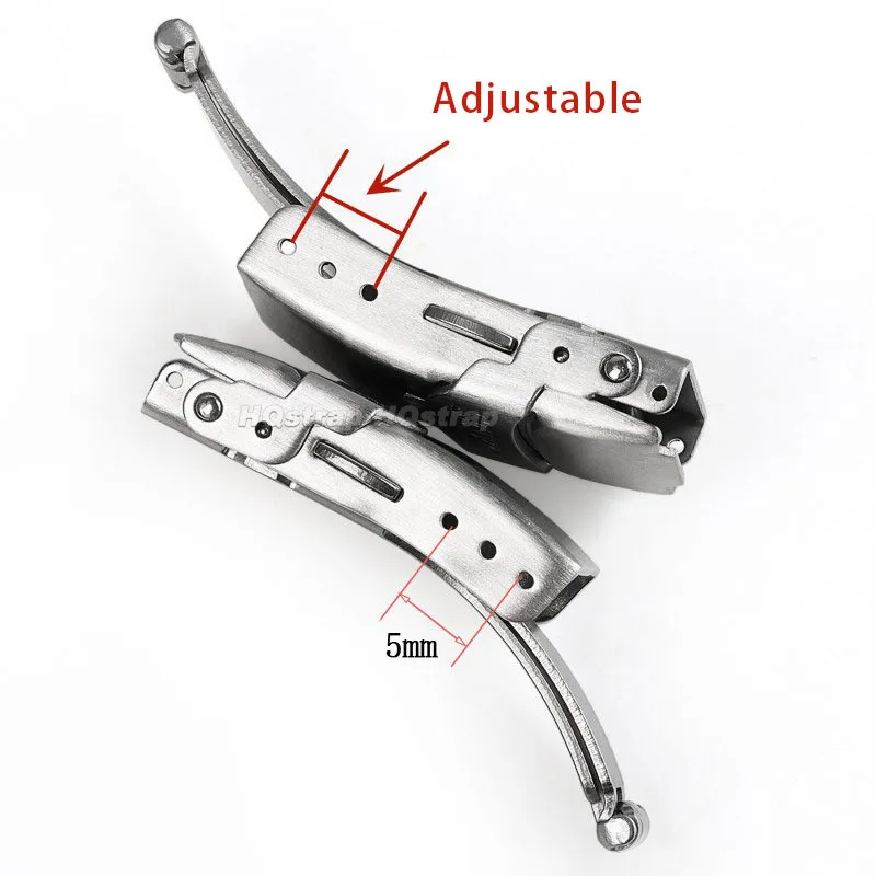 Solid Stainless Steel Buckle 12mm 14mm 16mm 18mm 20mm 22mm 24mm 26mm Metal Clasp Folding Deployment Button Watch Accessories