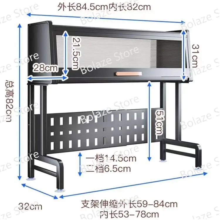 

Kitchen Sink Storage Shelf Dish Rack Countertop Retractable Dish with Door Dish Storage Rack Cupboard Locker Draining Rack