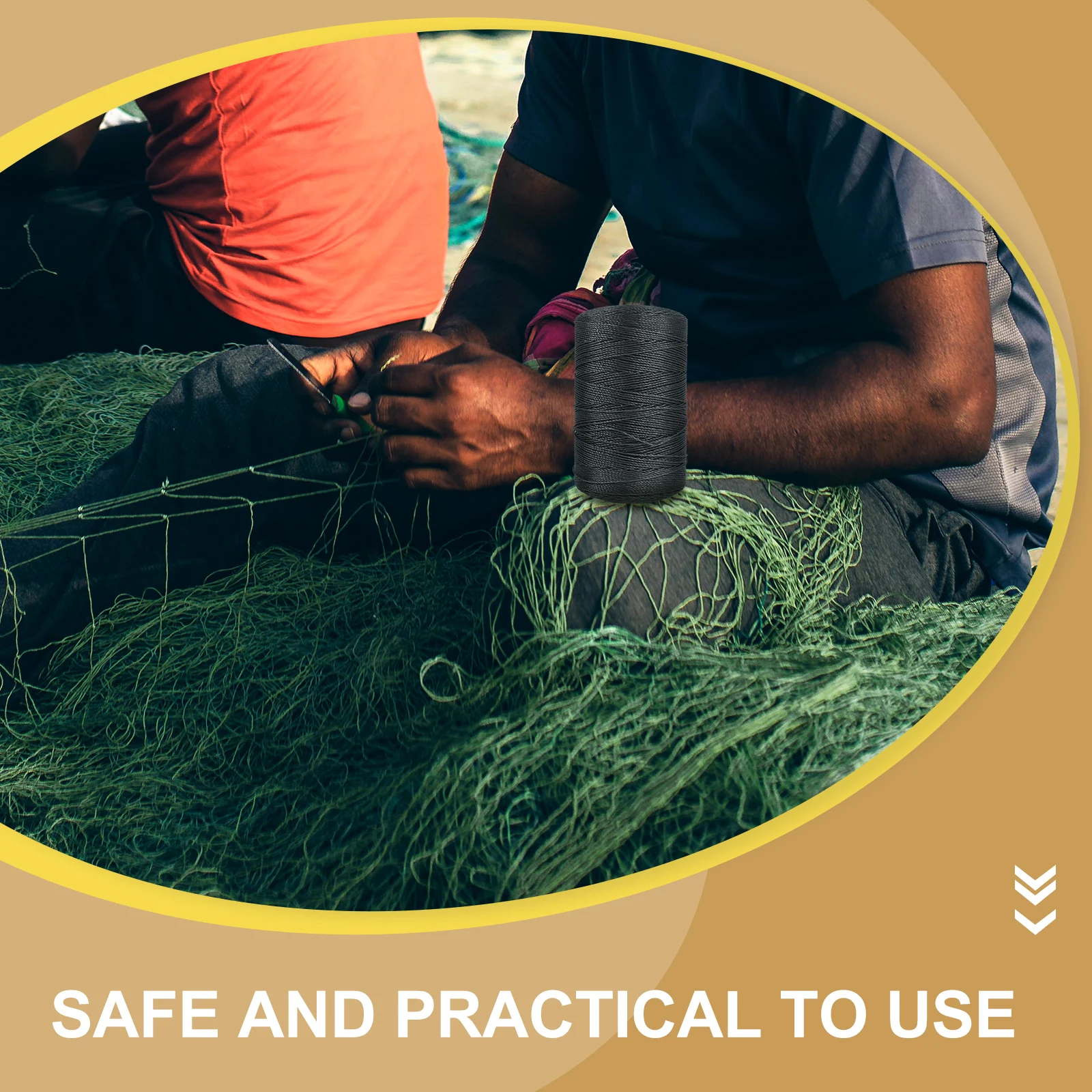 

1pcs Fishing Net Rope Multipurpose Nylon Twine String Braided Fishing Line Twine String Outdoor Supplies Strong Durable