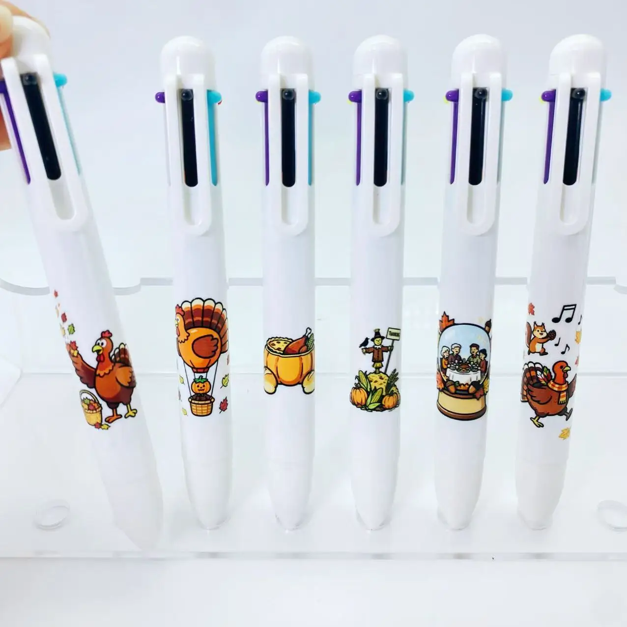 6 قطع/12 قطعة قلم للطلاب قلم مع 6 ألوان هدية هدية للطلاب