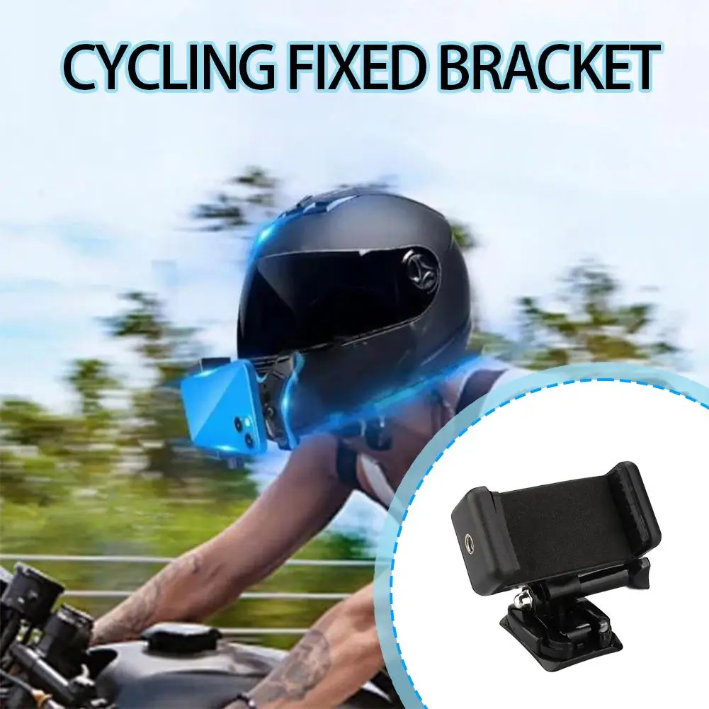 Helmet-mounted Mobile Phone Shooting Stand, Motorcycle Vertical Base And Accessories, Fixed Horizontal Photography Riding V4K9