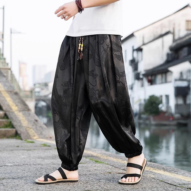 Summer Silk Hippie Gypsy Boho Baggy Pants Harem Pants for Men Women Yoga Pants Aladdin Trousers AliExpress 200000343