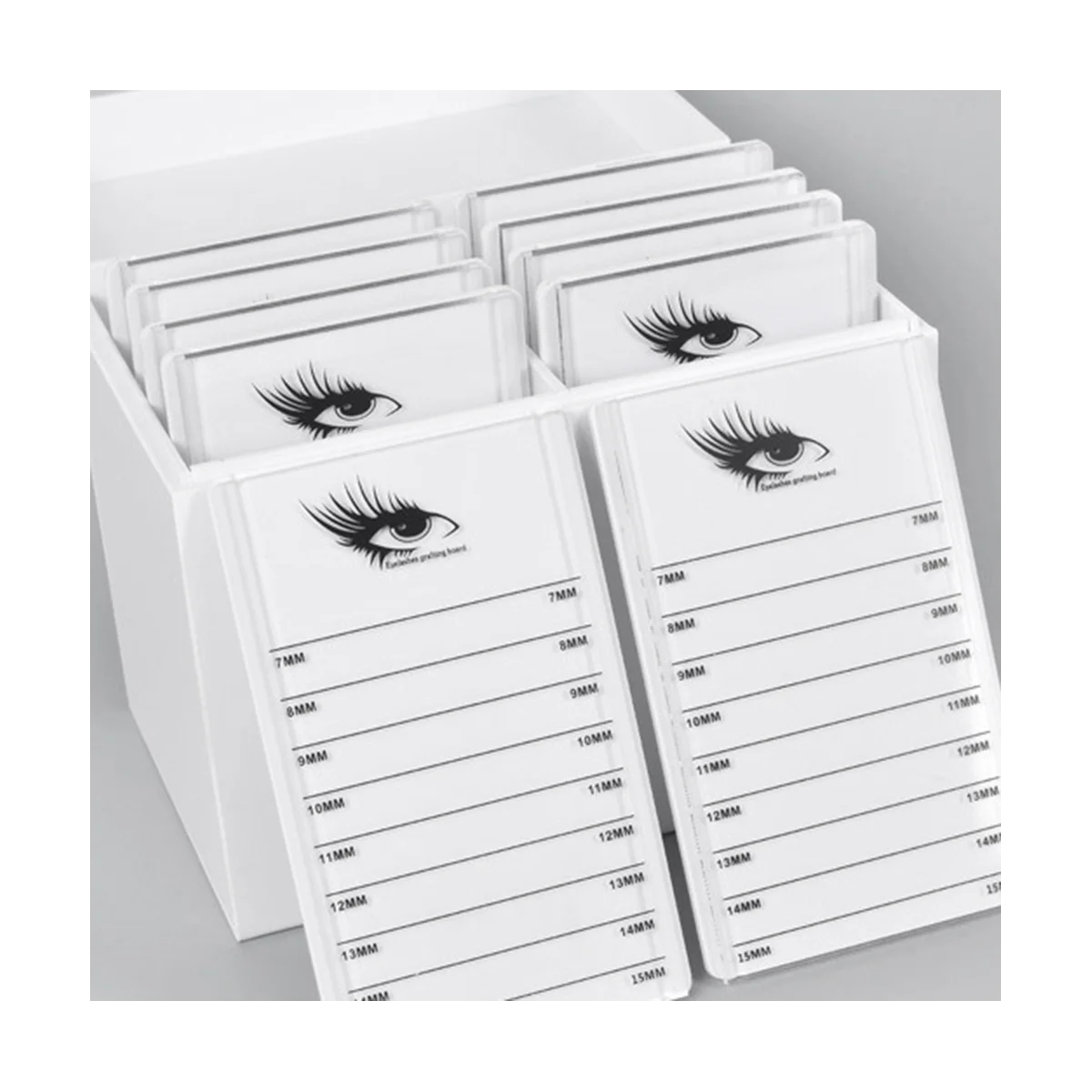 10 Layers Eyelash Storage Box Makeup Organizer Eyelash Glue Pallet Lashes Holder Grafting Eyelash Extension Tool