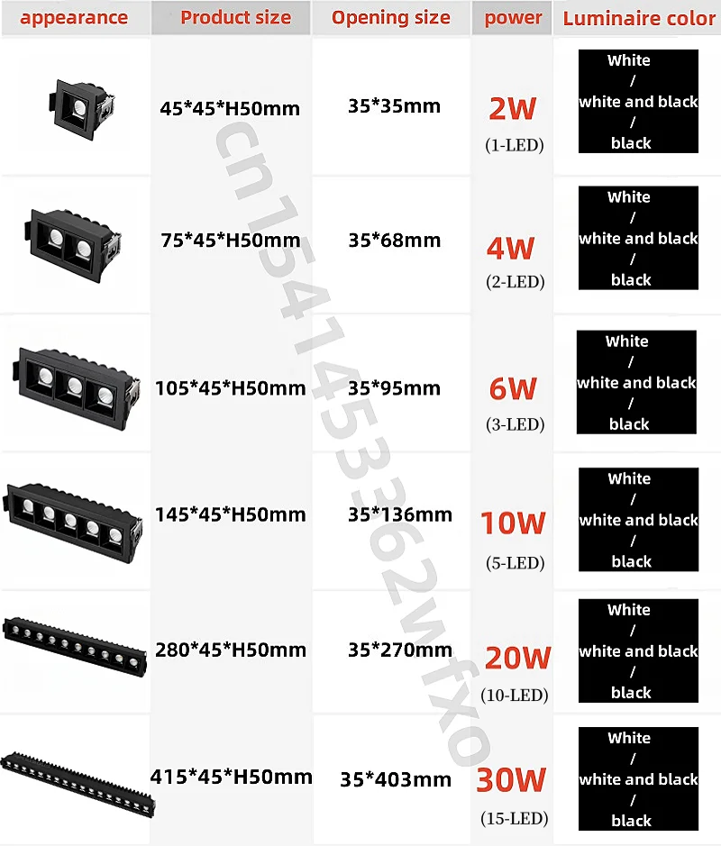 Luz LED de aluminio regulable para techo, lámpara de techo de AC110V-220V, COB, antideslumbrante, linterna de cielo, iluminación interior