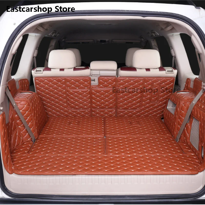 For Toyota Land Cruiser Prado 150 2010-2020 Car All Inclusive Rear Trunk Mat Cargo Boot Liner Tray Car Tailgate Cushion Cover