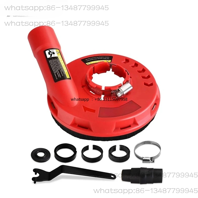 

125MM 4/5 Inch Dust Shroud Grinding Cover Dustless Tool For Grinders with Brush Ring Power Tools Attachment