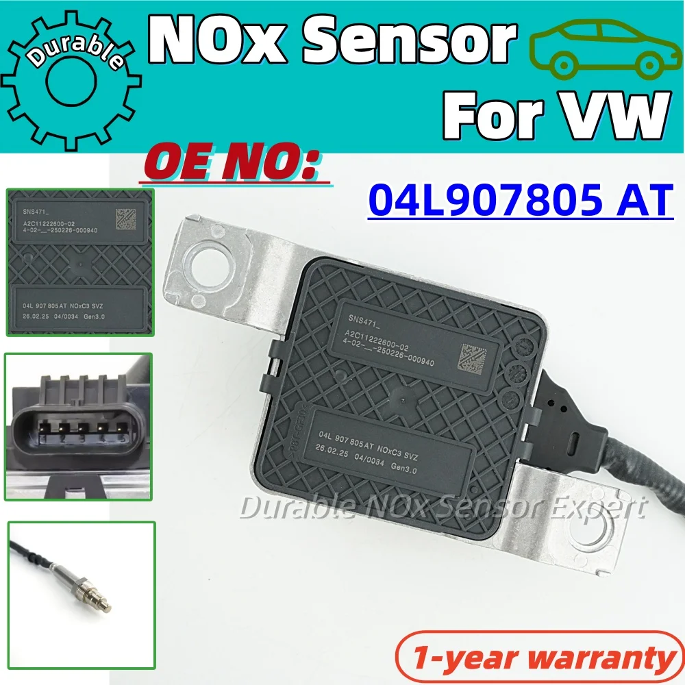 

For 12V Original Nitrogen Nox Oxygen Sensor Volkswagen VW Caddy 1.6 2.0 TDI Man TGE 04L907805N 04L907805AT 04L907805DA