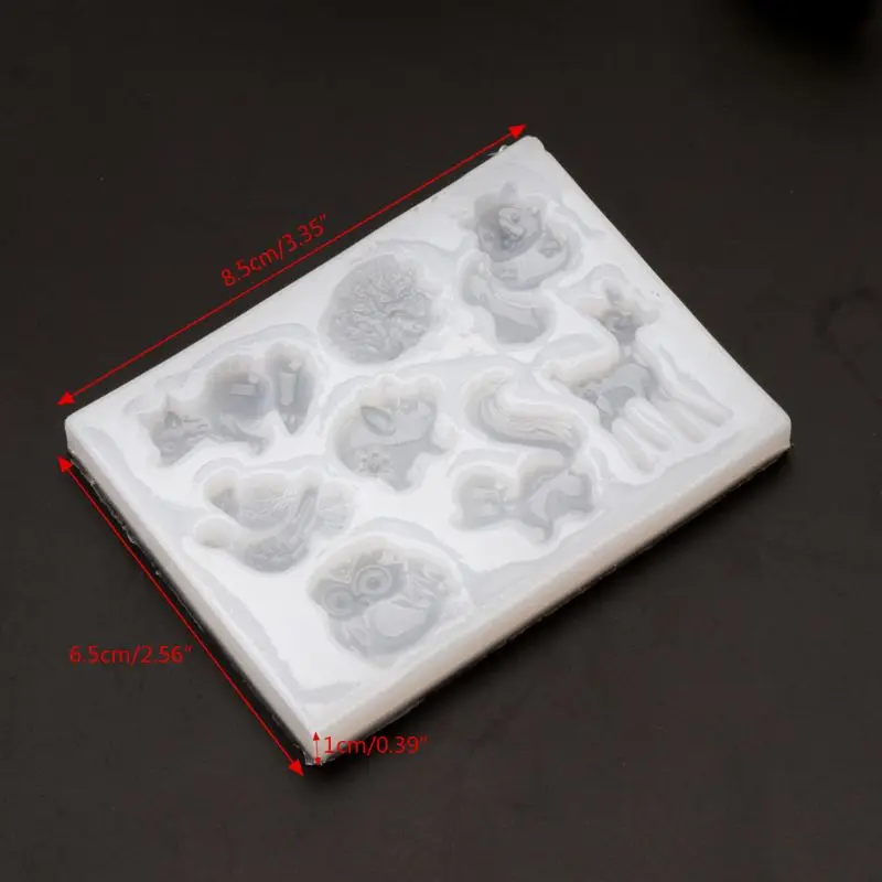 

DIY Silicone Resin Mold Tablets Molds Scented Ornaments Lovely Animal Epoxy Casting Molds Craft Tool